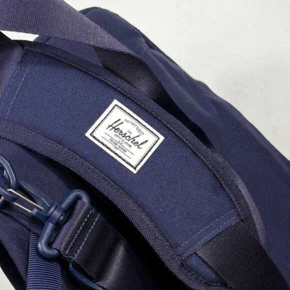 Hershel Supply Co Gibson Navy Blue Crossbody Messenger Laptop Bag - Picture 11 of 16